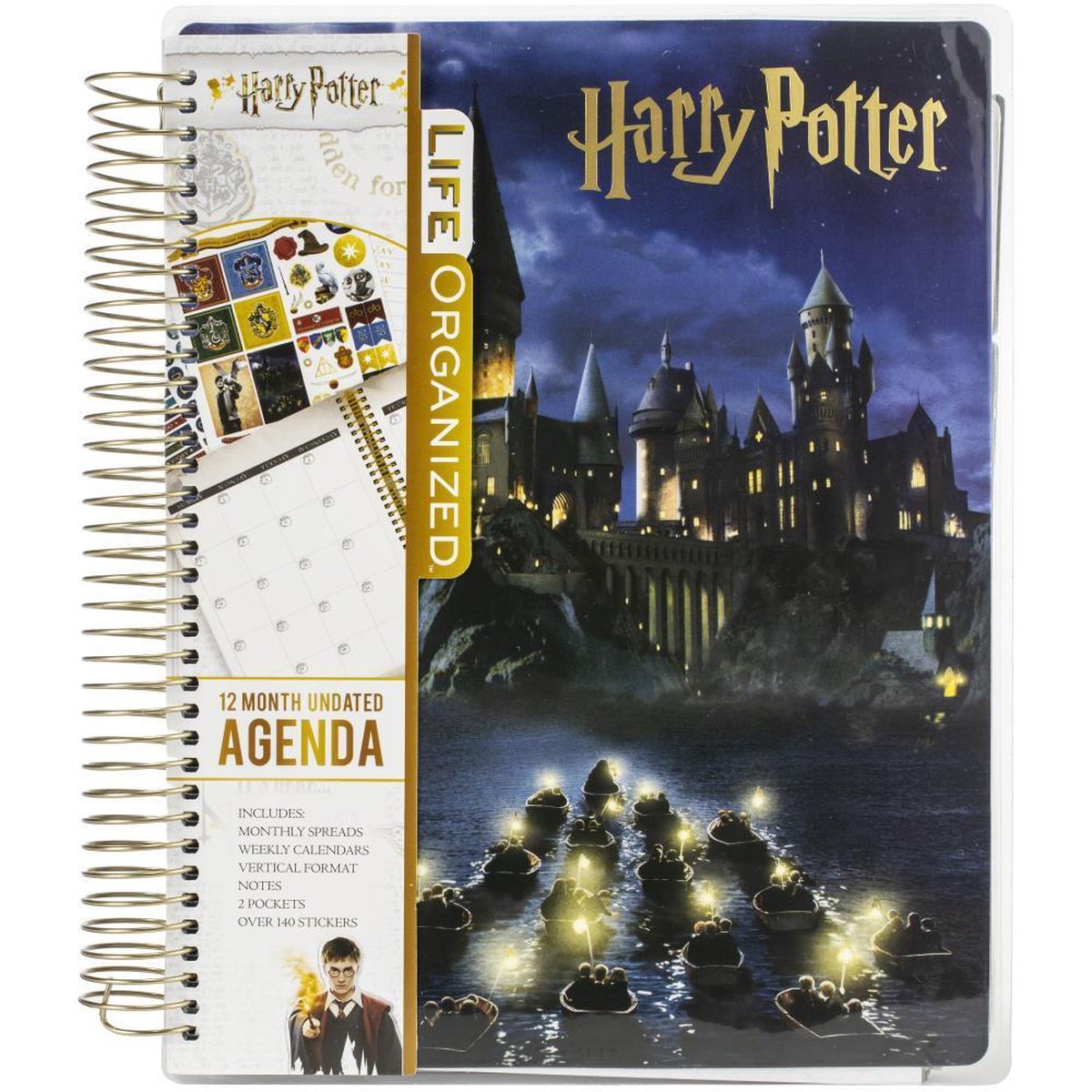 Paper House - Harry Potter Agenda - Hogwarts at Night - 12 maanden - ongedateerd