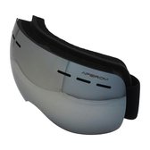 Apeirom Columba Ski - TPU Frame - Snowboardbril Unisex - DUBBEL Layer Lens Colorfull True Zilver - UVA 400 - UVB - UVC - Bescherming - Hypo-Allergeen Afdichting