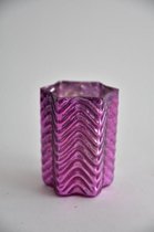 Sfeerlichten - Waxineglas Ster Groot 8x8x10cm Pink