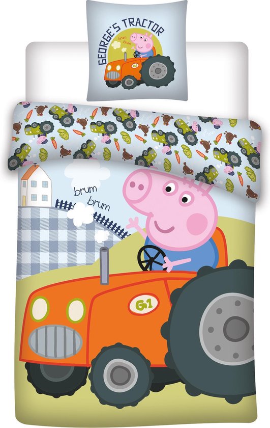 Foto: Baby peppa pig dekbedovertrekje 100 x 135 cm 1 sloop 40 x 60 cm