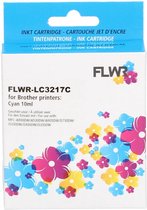 FLWR - Inktcartridge / LC-3217C / Cyaan - Geschikt voor Brother