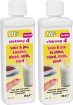 HG vlekweg 4 o.a. saus & jus, kruiden, bloed en melk 2x