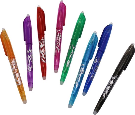 Nuchter pomp Inzichtelijk Uitwisbare (nakijk)pennen, gekleurd (SET van 8st.) | bol.com