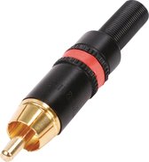 Connector RCA Male Metaal Rood