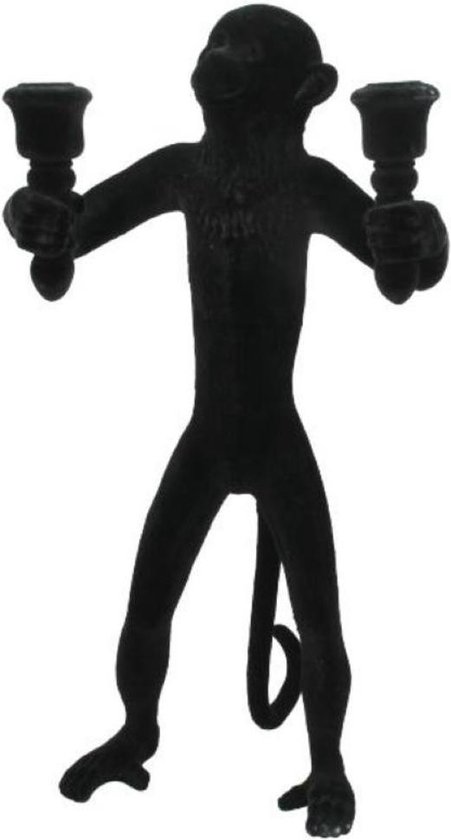 Kandelaar zwart aap 54cm | bol.com