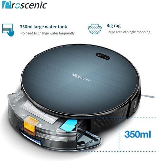 Proscenic Robot Stofzuiger 820 T, Wifi en Alexa Aangesloten, 3 in 1Robotic  stofzuiger, krachtige 2000PA Tapijt en Vloer|Vacuum Cleaners| - AliExpress