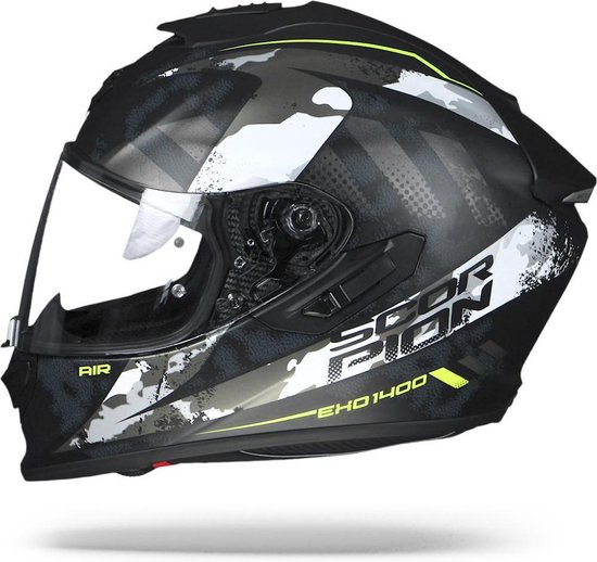 Scorpion EXO-1400 Air Sylex Mat Zwart Zilver Integraalhelm - Motorhelm -  Maat S | bol.com