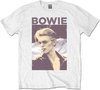 David Bowie - Smoking Heren T-shirt - M - Wit