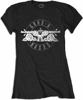 Guns n Roses Dames Tshirt -XL- Circle Logo Zwart