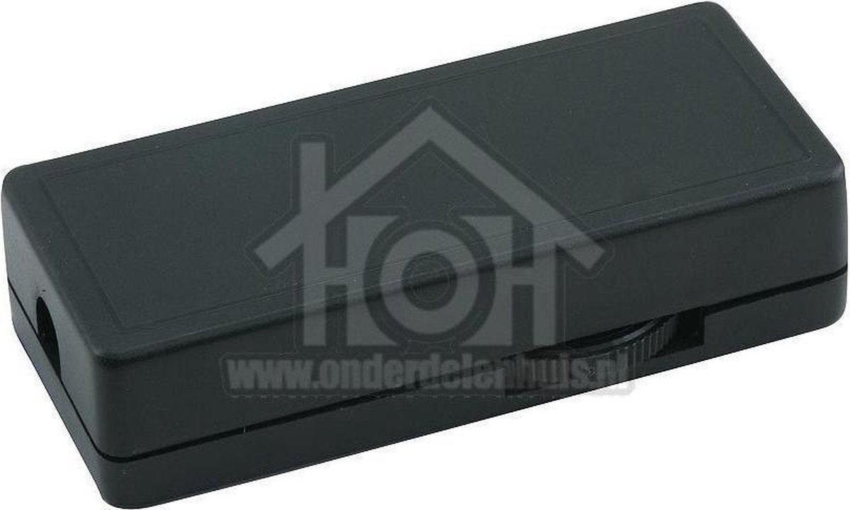 Q-Link Snoerdimmer 2x0.75mm2 20/100W zwart Snoerdimmer voor trafo, gloei en halogeen lampen 5421034