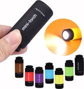 Oplaadbare USB Sleutelhanger LED Zak Lamp - Mini Flashlight Keychain Herlaadbaar – Mini Sleutelhanger LED Zak Lamp – Zwart