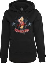 Dames hoodie Ladies Pink I'm not dead Hoody zwart