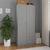 Kledingkast Garderobe Grijs (Incl LW Anti Kras Vilt) / kleding garderobe kast / Klerenkast garderobe / Kleding kast