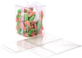 Plastic Doosjes 7,6x7,6x10,2cm Kristalhelder met Autolock Bodem (25 stuks)
