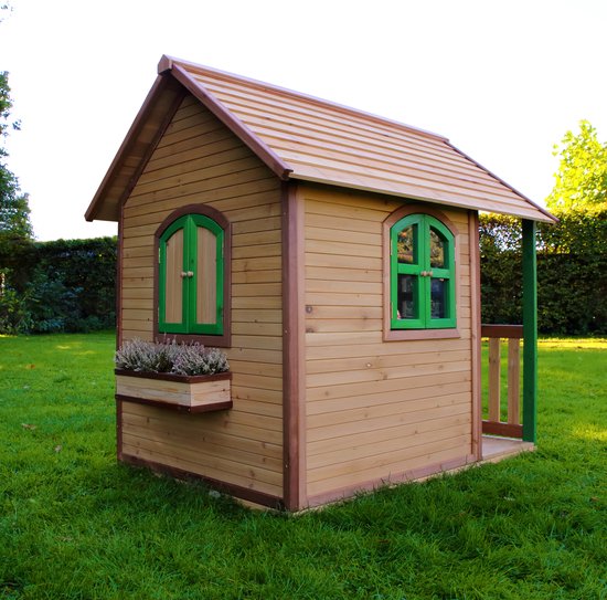 AXI Maison Enfant Julia En Bois FSC – Cabane De Jardin 151x137x175 Cm – Fenêtres Ouvrantes – Dès 3 Ans