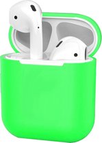 Hoes voor Apple AirPods 1 Case Siliconen Hoesje Ultra Dun - Groen