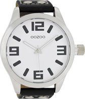 OOZOO Timepieces C1003 - Horloge - 50 mm - Leer - Zwart
