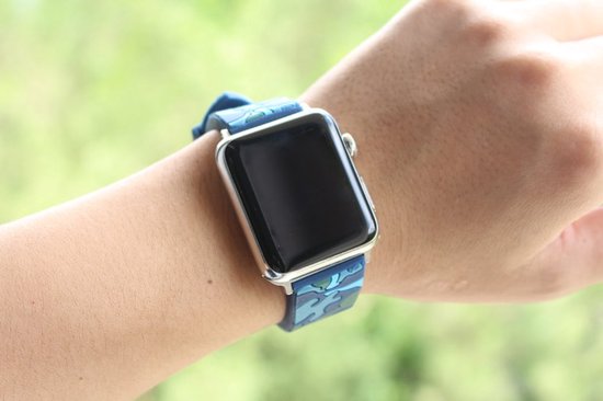 bracelet watchbands-shop.nl - Apple Watch Series 1/2/3/4 (38 & 40mm) - Bleu
