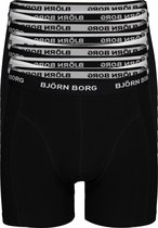 Björn Borg boxershorts Essential (7-pack) - heren boxers normale lengte - zwart -  Maat: L