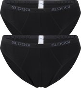 Sloggi Men Basic Mini - heren slips (2-pack) - zwart - Maat: M
