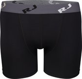 RJ Bodywear Pure Color boxershort (1-pack) - heren boxer normale lengte - microfiber - zwart - Maat: S