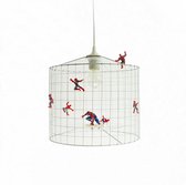 Spiderman Hanglamp-Kinderkamer-Speelkamer-Wit-Ø30cm