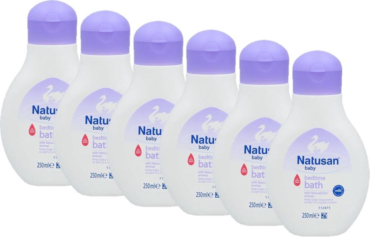 Viva Pak om te zetten Gloed Natusan Baby Bedtime Bad Wasgel - 6 x 250 ml | bol.com