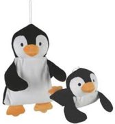 Warmtekussen - "Pinguïn" - Zwart/wit - 26 cm - Magnetron