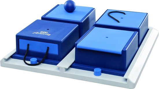 Trixie Dog Activity Poker Box 1 - Hondenspeelgoed - Bruin/Oranje - 31 x 31 cm