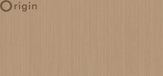 Papier peint Origin à fines rayures marron clair - 345405-53 x 1005 cm
