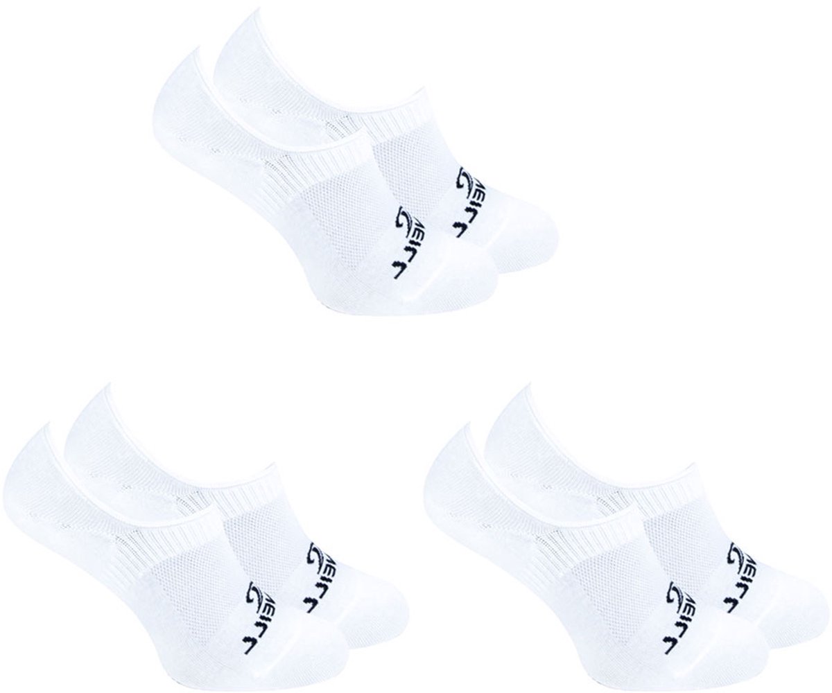 O’Neill 6-Pack Onzichtbare Footies Zomer Effen Heren Dames – 43-46 710003 Wit