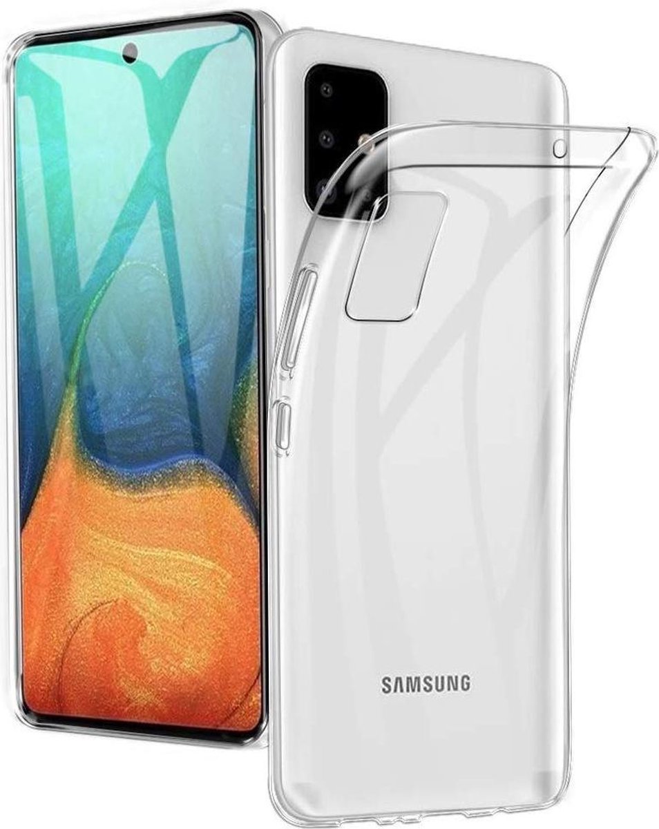Epicmobile - Samsung Galaxy A71 Siliconen hoesje - Premium back cover - Transparant