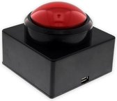 QuizTools USB buzzer drukknop verlicht, rood