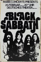 Wandbord - Concertbord Black Sabbath Munchen -20x30cm