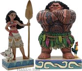 Moana and Maui set van 2 Jim Shore Disney Traditions beelden