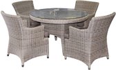 Julie valentine dining tuinset 120 rond bruin