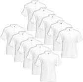 Fruit of the Loom polo homme taille XXXL 10 pcs (blanc)
