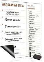 Brute Strength - Magnetisch Weekplanner whiteboard (16) -A3 - Boodschappenlijst - Planbord - Familieplanner  - Maaltijdplanner - To Do Planner