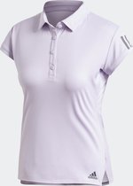 adidas Club 3 Str Polo Sportshirt Dames Purple Tint Maat L adidas Club 3 Str Polo Sportshirt Dames Purple Tint Maat L