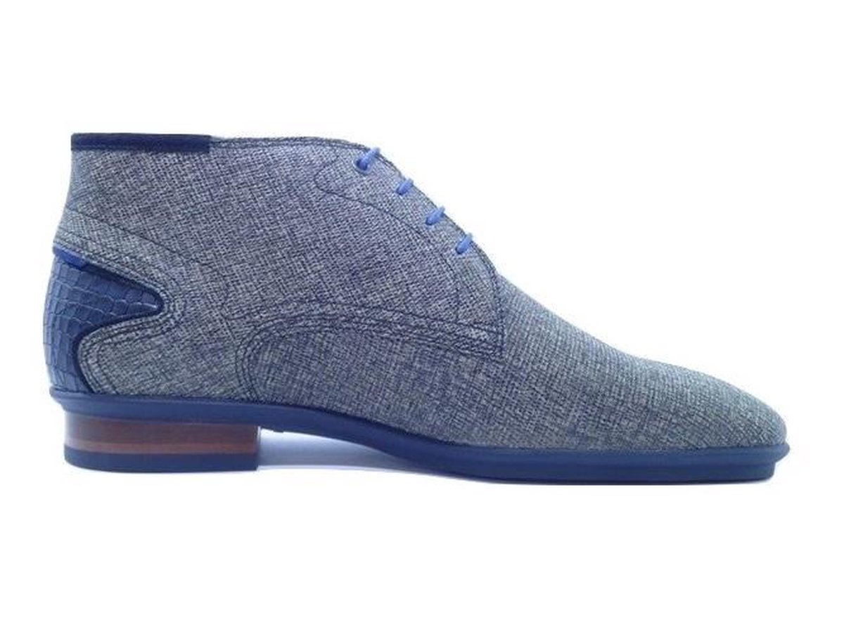 Floris van Bommel Sale 10131 20 Taupe Print Wijdte H Uitneembaar Voetbed 43  Veterschoenen 3A3aI7Wb