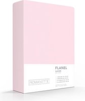 Romanette flanellen laken - Roze - Lits-jumeaux (240x260 cm)