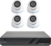 4x Pro Dome Beveiligingscamera set met Sony 5MP Cmos 4x zoom
