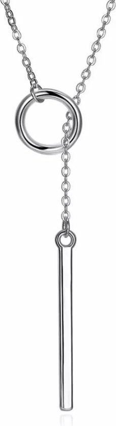 moersleutel blok stijl Semyco® Ketting Dames Cirkel – 925 sterling zilver – Verschillende manieren  te dragen... | bol.com