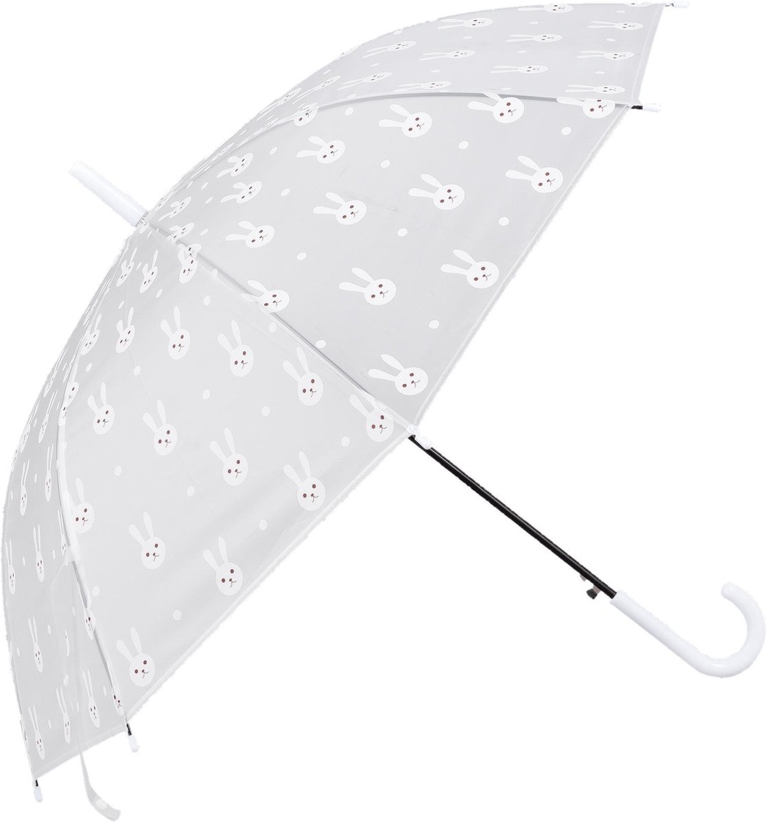 Clayre & Eef Paraplu kind Ø 90x55 cm wit/zwart