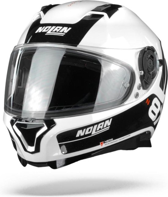 Nolan N87 Plus Distinctive 22 Metal White Black Integraalhelm - Motorhelm -  Maat S | bol.com
