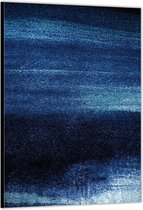 Dibond –Blauwe Spikkeltjes– 60x90cm Foto op Aluminium (Wanddecoratie van metaal)