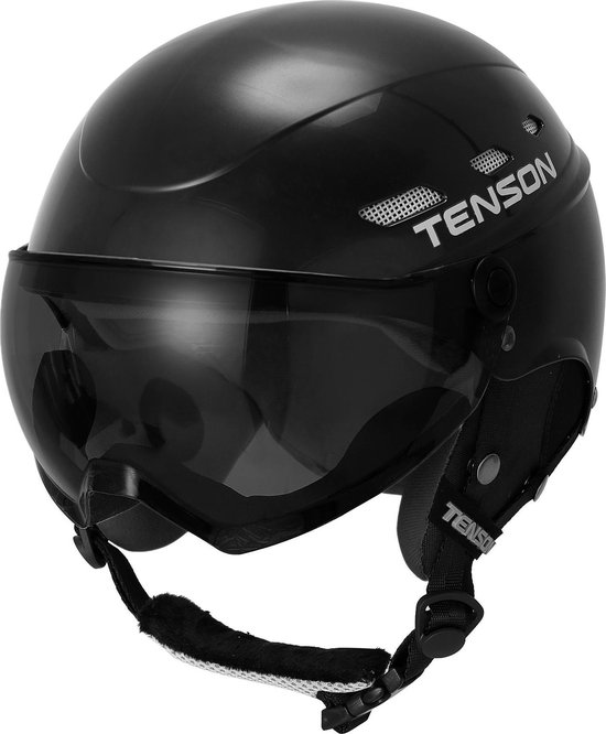 Tenson Core Visor Skihelm met vizier - Zwart - Maat L - 58 - 62 cm
