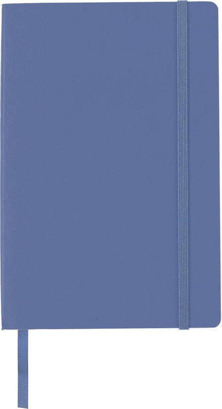 2x - Notitieboek  A5 - Zachte kaft - Lijntjes - Bladwijzer - Vakje in omslag