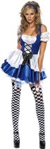 Alice in Wonderland jurkje maat XS ( 32 - 34 )