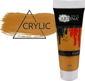 Artina Acrylverf okergeel - 120 ml plakkaatverf - acryl verf tubes
